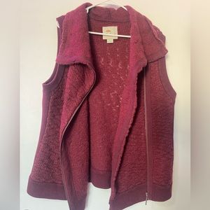 Maroon Knit Vest